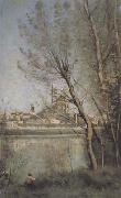 La cathedrale de Mantes (mk11)  Jean Baptiste Camille  Corot